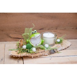 Teelicht lustiger Frosch