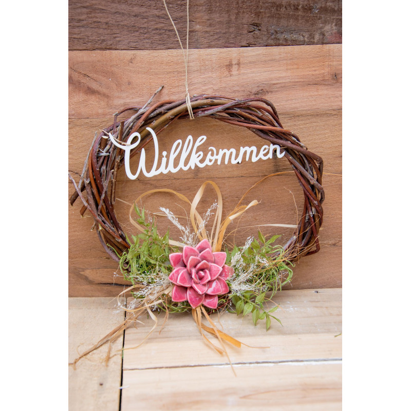 Türkranz Keramikblume