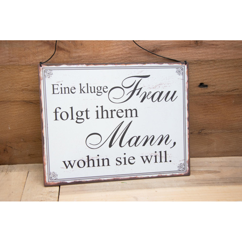 Spruchschild Frau/Mann