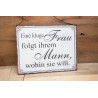 Spruchschild Frau/Mann