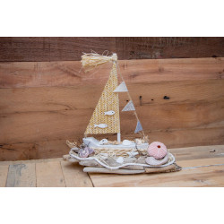 Segelschiff Schwemmholz Deko