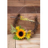 Türdeko Halbkranz Sonnenblume