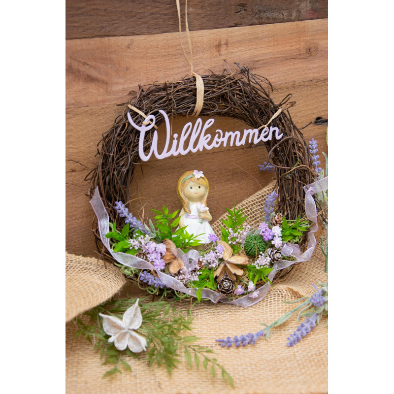 Türkranz Blumenkind lila