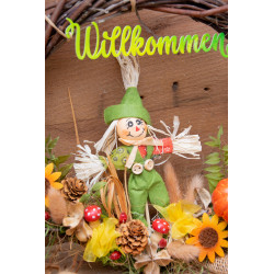 Türkranz mit Vogelscheuche
