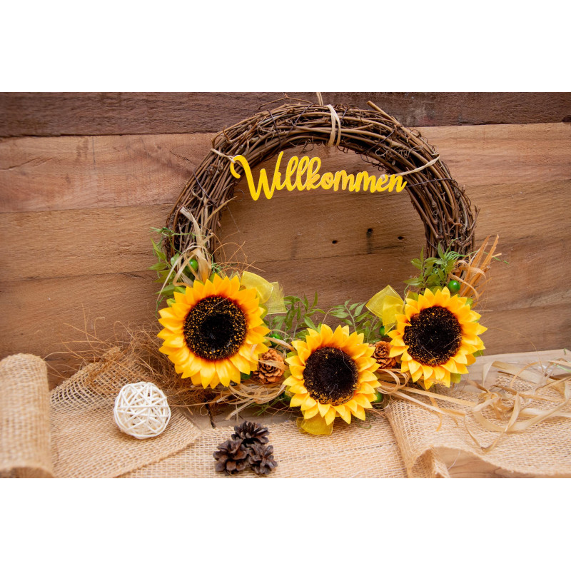 Türkranz 3 Sonnenblumen