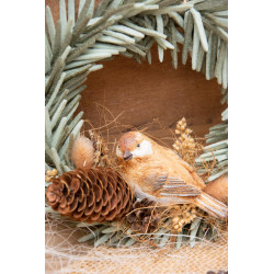 Filz-Türkranz mit Vogel