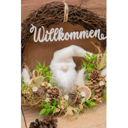 Türkranz Wichtel weiss