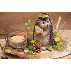 Teelichtdeko Igel