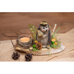 Teelichtdeko Igel