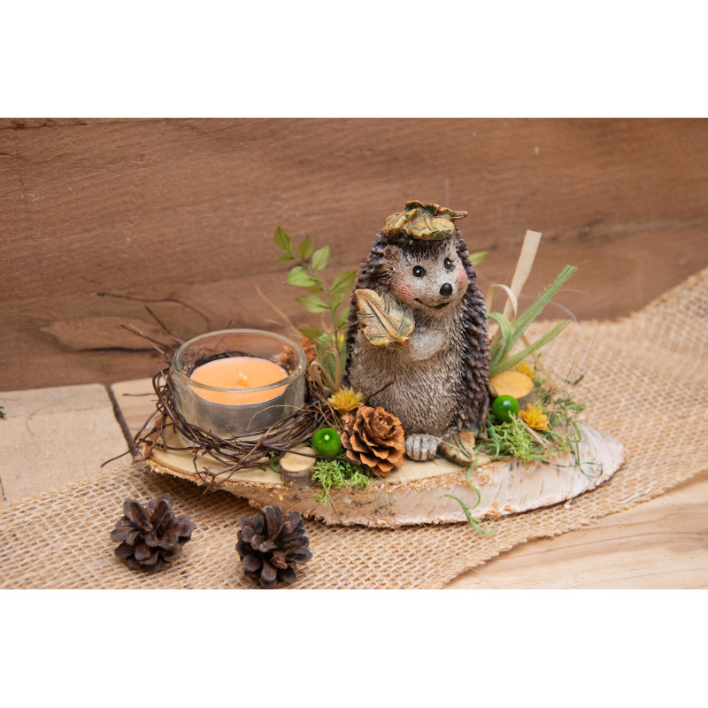Teelichtdeko Igel