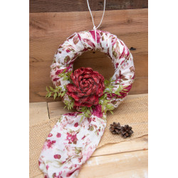 Türkranz mit Rosen-Tuch