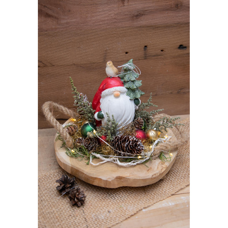 Nikolaus Tablett LED Deko