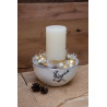 Adventsgesteck Hirschschale