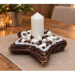 Adventsgesteck Stern