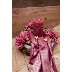 Adventskranz in Weinrot – elegant und festlich