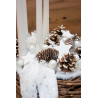 Adventskranz mit beschneiten Zapfen – winterliche Eleganz