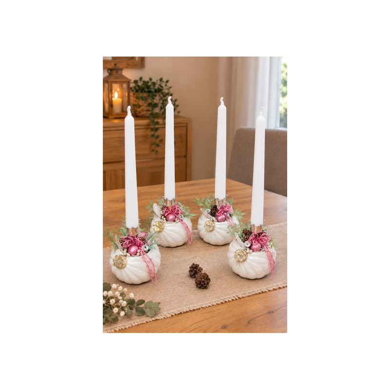 Kugelgefäss Adventsgesteck